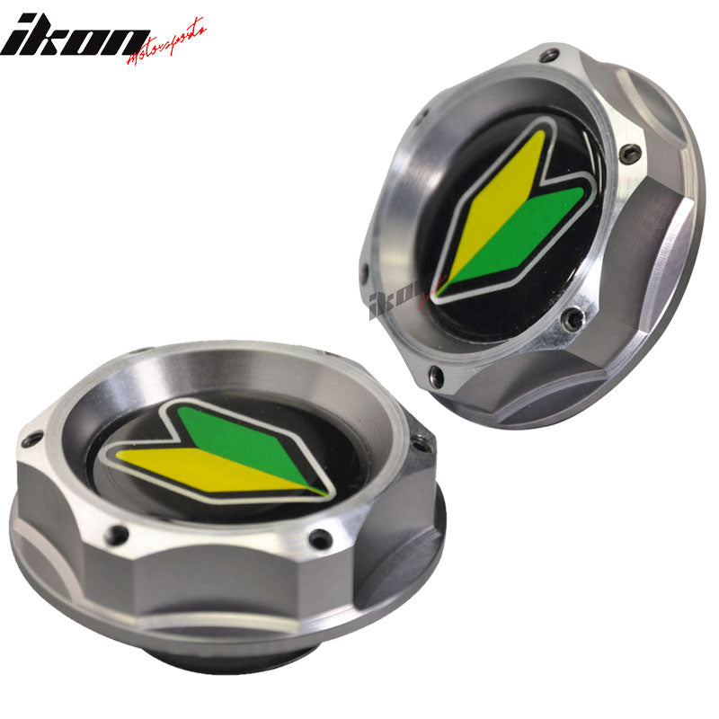 Fits Civic/Acura Gunmetal/Beginner Badge 2 Tone Engine Oil Filler Cap