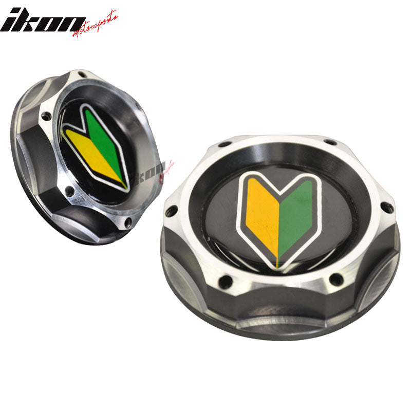 Fits Civic/Acura Gunmetal/Beginner Badge 2 Tone Engine Oil Filler Cap