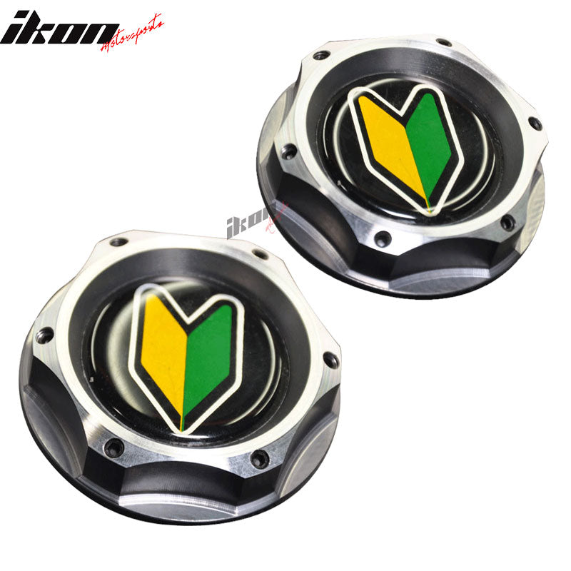 Fits Civic/Acura Gunmetal/Beginner Badge 2 Tone Engine Oil Filler Cap