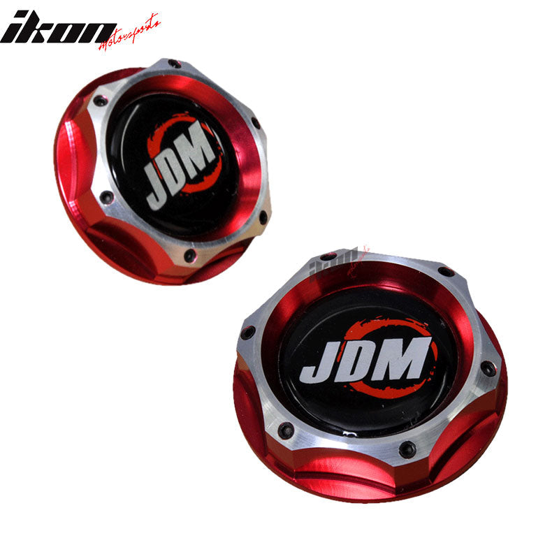 Acura Civic Engine Oil Filler Tank JDM Style Red Chrome Aluminum