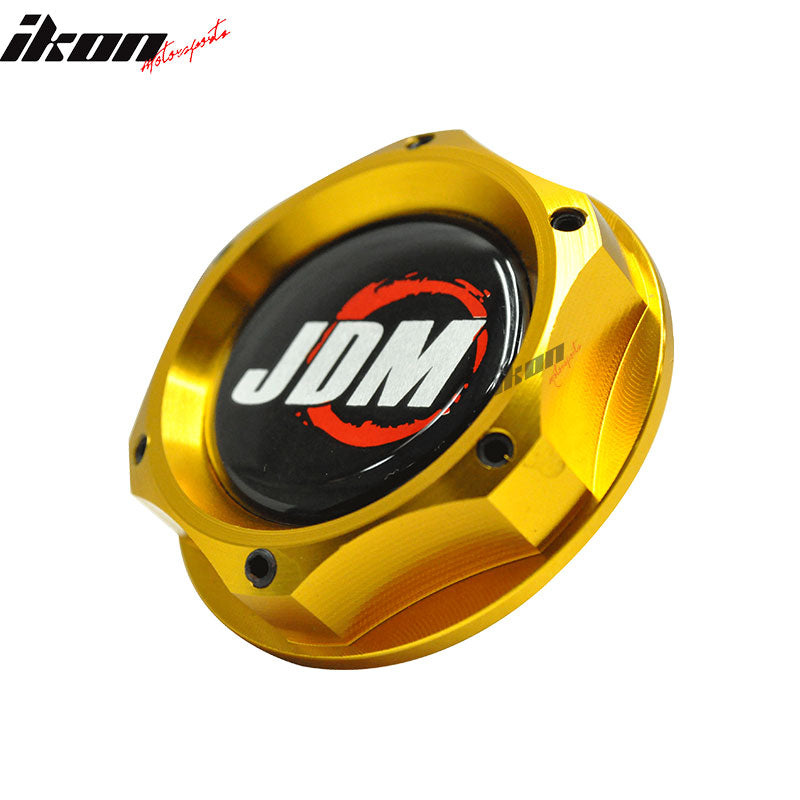 Gold JD Oil Billet Filler Tank Cap Cover Civic EK Fits Acura RSX