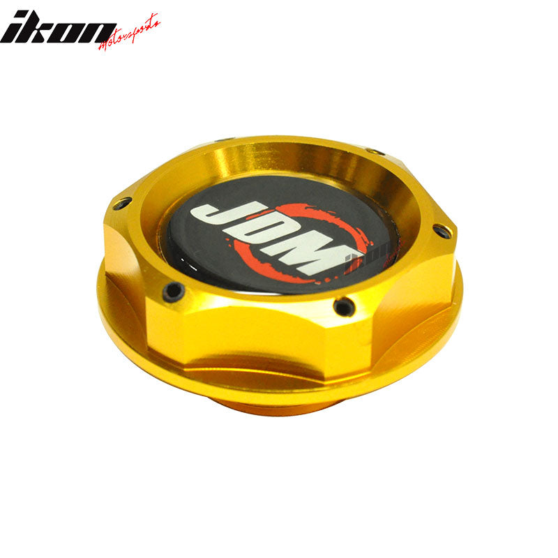 Gold JD Oil Billet Filler Tank Cap Cover Civic EK Fits Acura RSX
