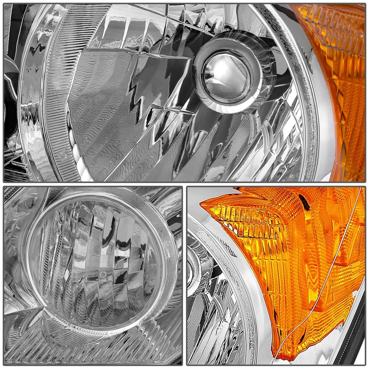 2007-2011 Honda CR-V OE Style Left Headlight - Chrome Housing