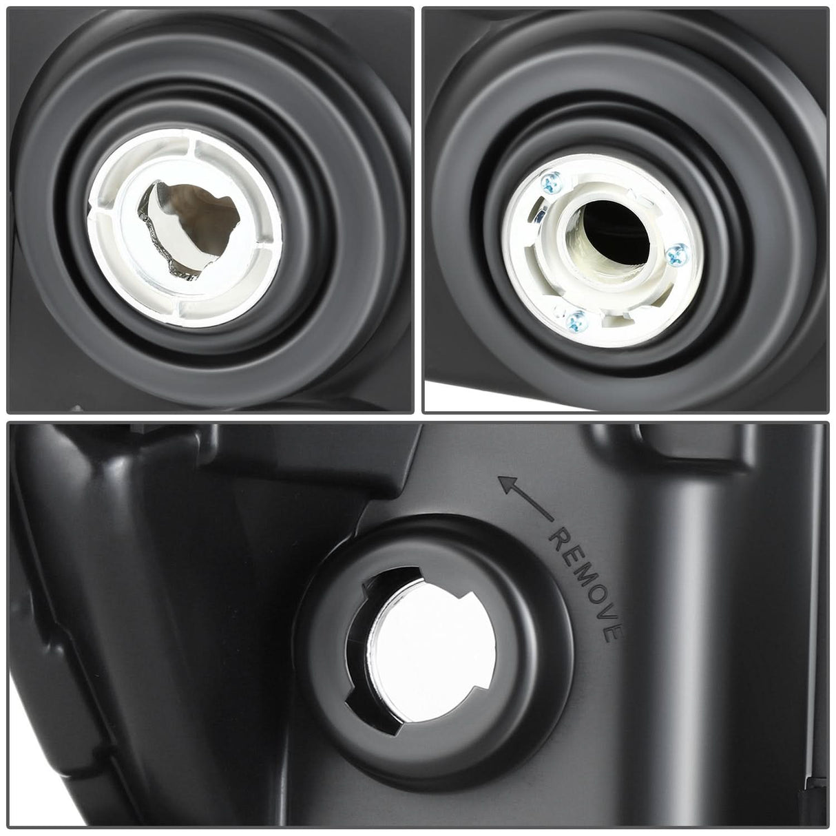 07-10 Ford Edge OE Style Black Housing Headlights - Clear Reflector