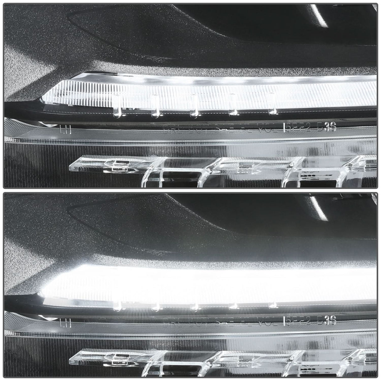 2018 Chevrolet Traverse OE Style Black Housing Clear Headlights