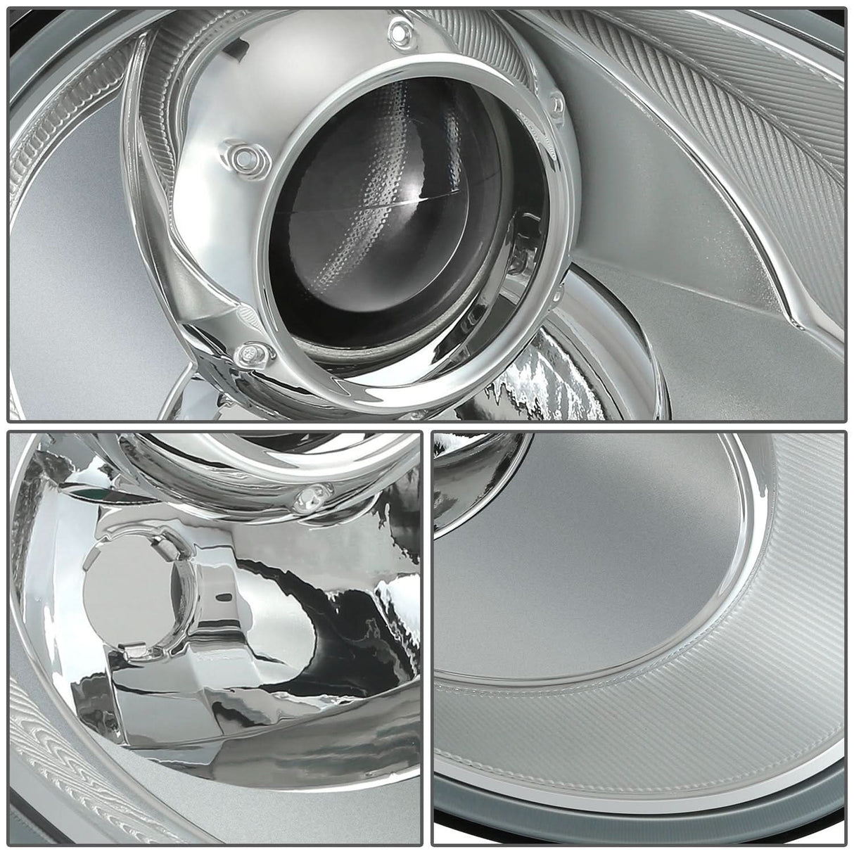 2006-2010 Volkswagen Beetle Projector Headlights - Chrome Housing