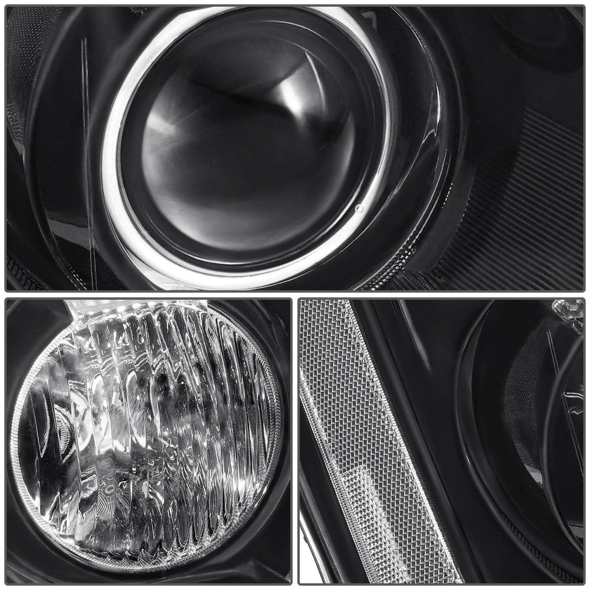 06-11 Cadillac DTS OE Style Black Housing Clear Reflector Headlights