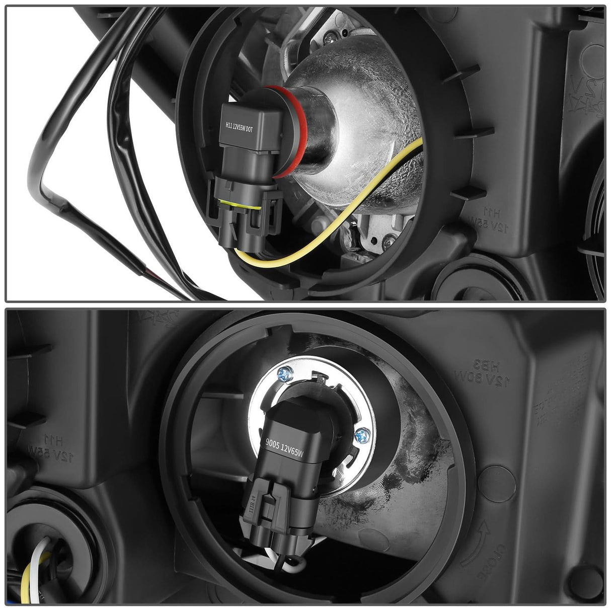 2010-2015 Chevrolet Equinox OE Style Projector Headlights Chrome Housing