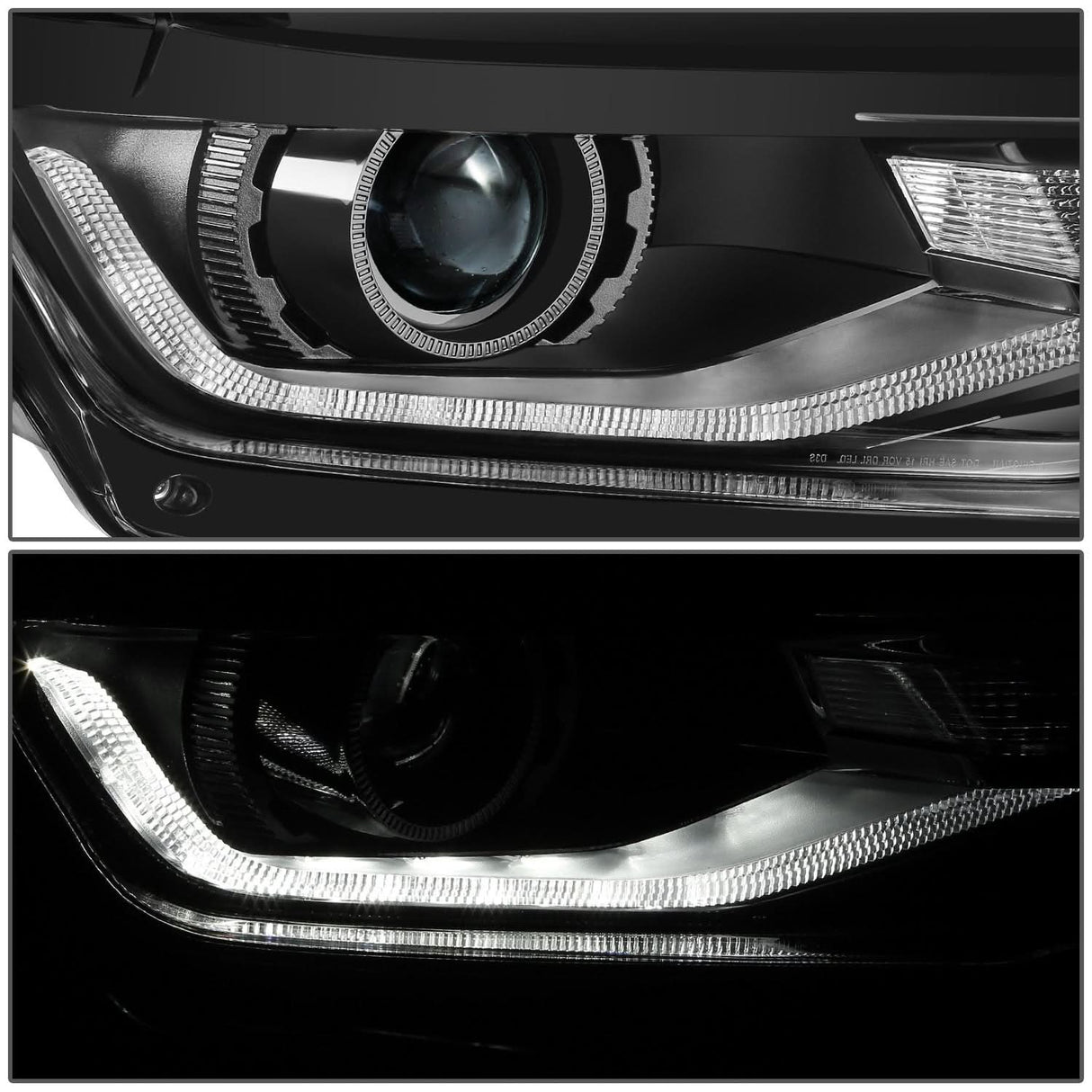 2016-2022 Chevrolet Camaro Projector Headlights - Black Housing