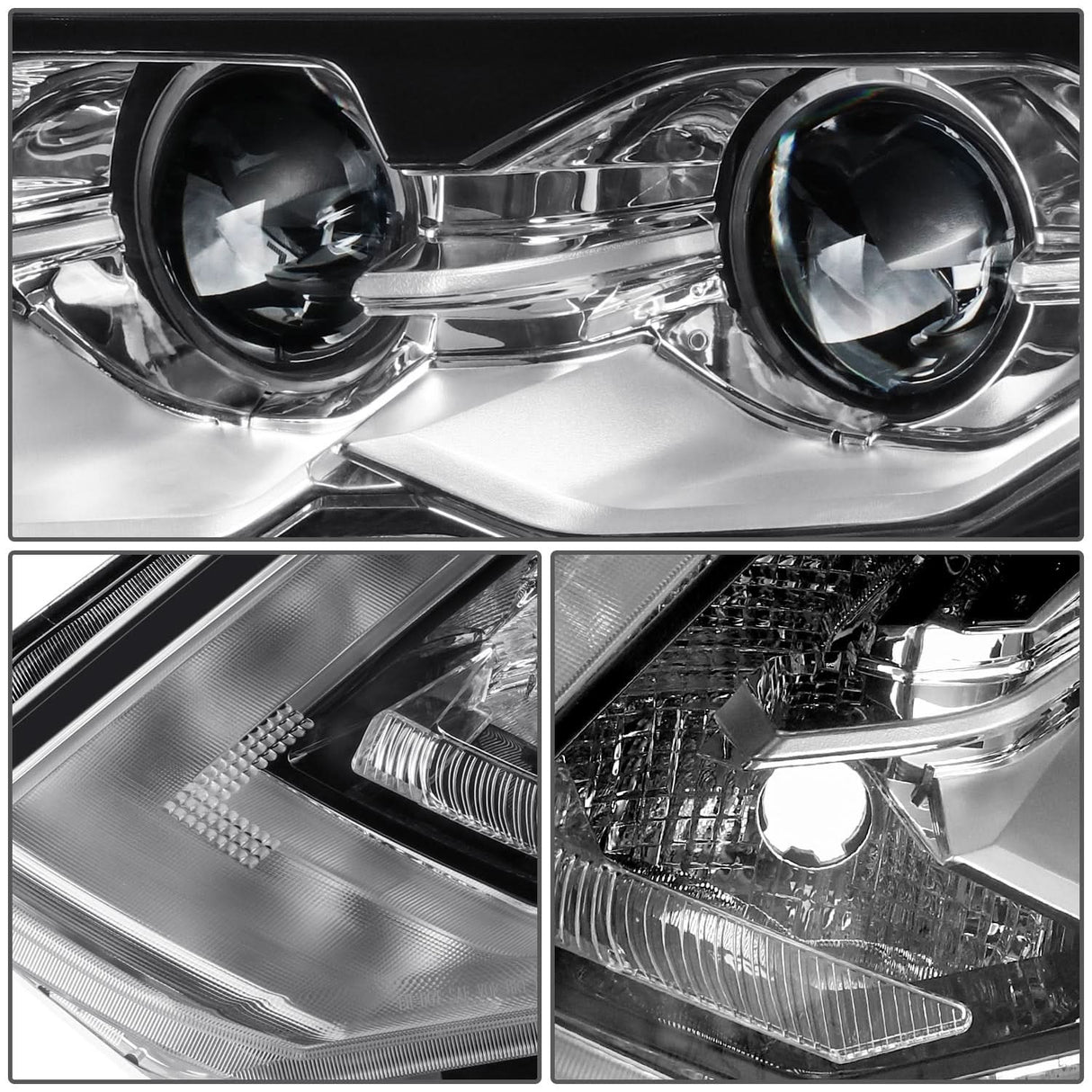 2017-2019 Nissan Rogue OE Style Full LED Hybrid Headlight - Left Side