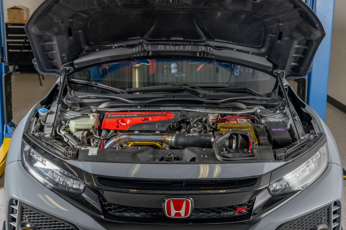 OLM Carbon Fiber Wrapped Hood Struts - 2017-2021 Honda Civic Type R