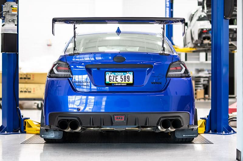 OLM Evolution Tail Lights Clear Lens Black Base White Bar 15+ WRX STI
