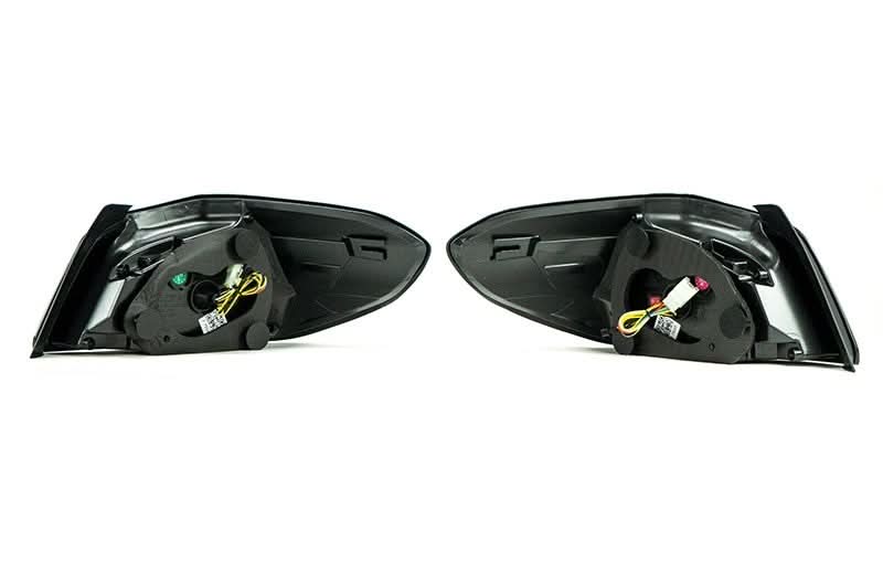 OLM Evolution Tail Lights Clear Lens Black Base Red Bar 15+ WRX STI