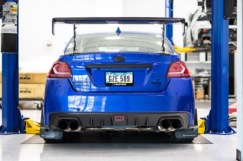 OLM Evolution Tail Lights Clear Lens Red Base White Bar 15+ WRX STI