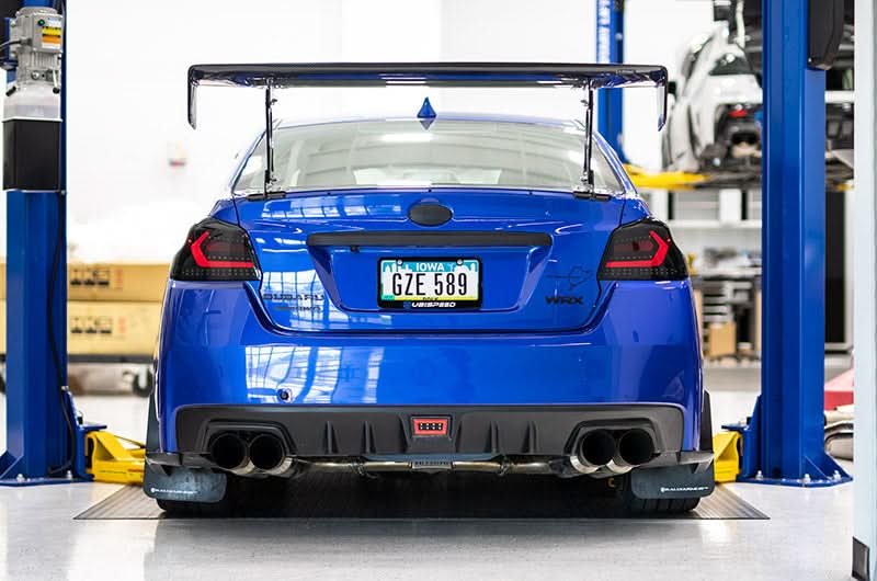 OLM Evolution Tail Lights Smoked Lens Black Base Red Bar 15+ WRX STI