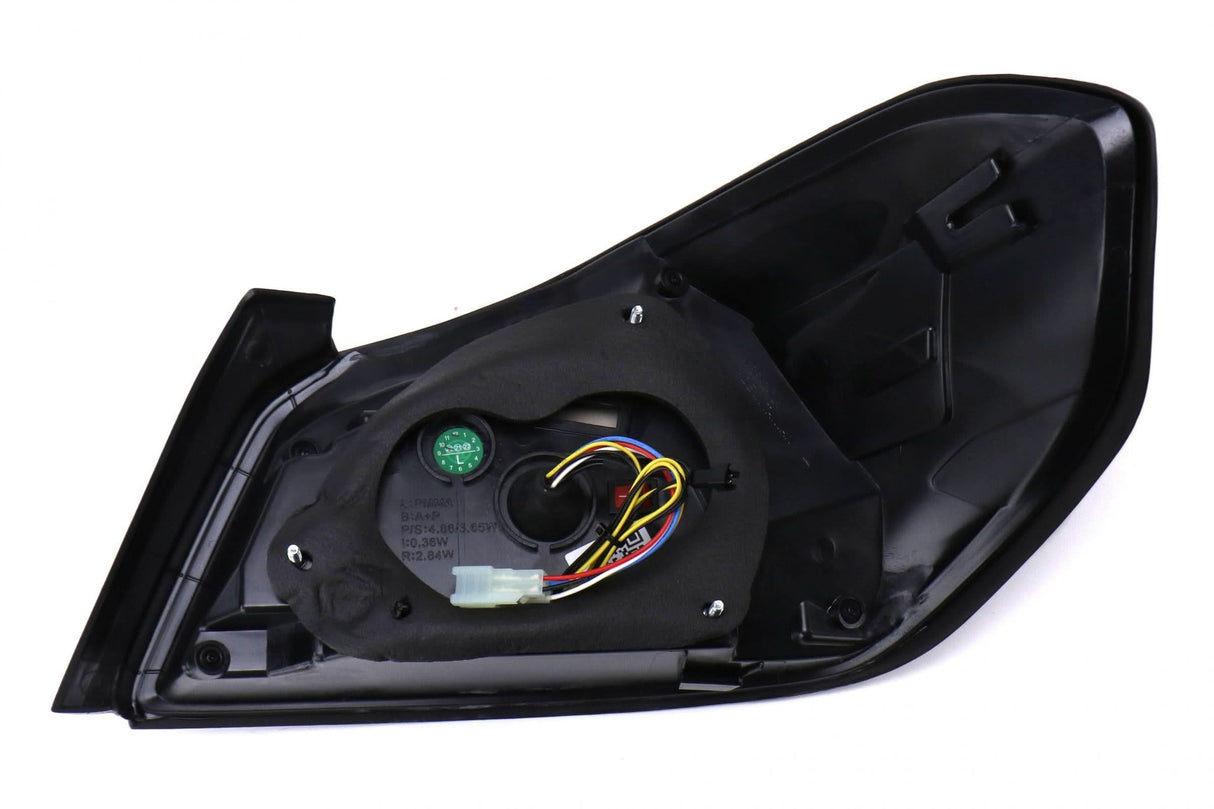 OLM Evolution Tail Lights Smoked Lens Black Base Red Bar 15+ WRX STI