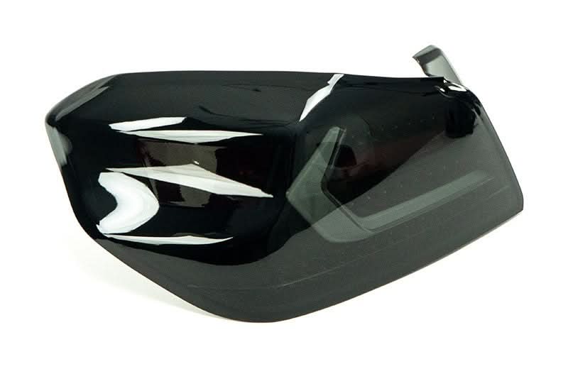OLM Evolution Tail Lights Smoked Lens Black Base White Bar 15+ WRX STI