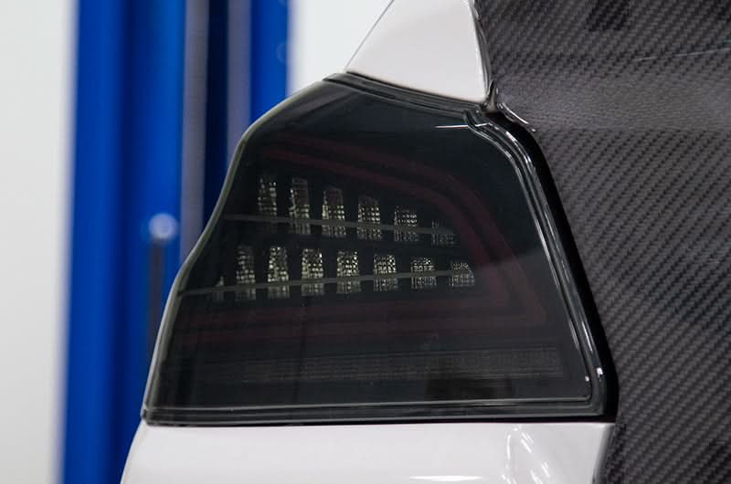 OLM Spec CR Tail Lights Smoked Lens Black Base 2015-2021 Subaru WRX & STI