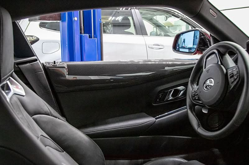 OLM LE Carbon Fiber Interior Door Trim Cover Set 2020+ GR Supra