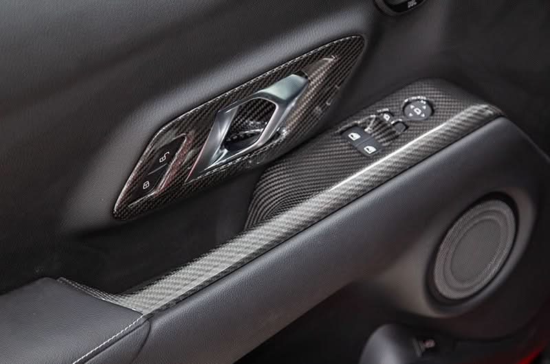 OLM LE Carbon Fiber Door Lock Panel Cover Set 2020+ GR Supra