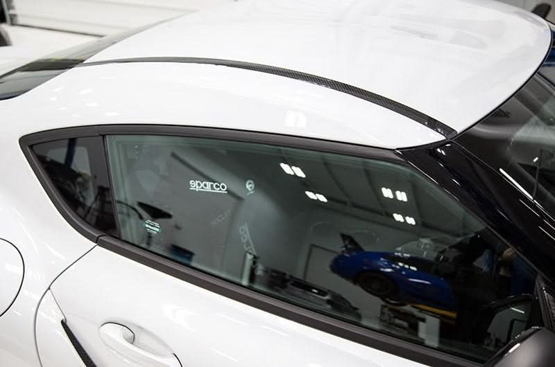 OLM LE Carbon Fiber Roof Rain Channel Covers 2020+ GR Supra