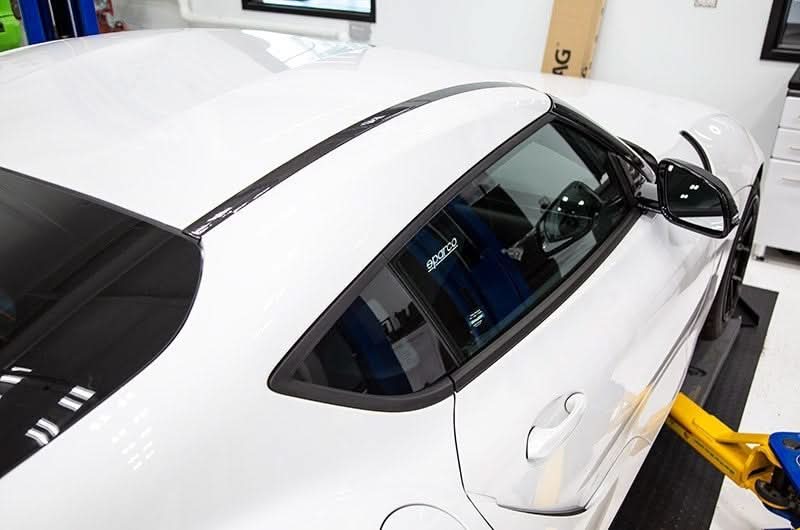 OLM LE Carbon Fiber Roof Rain Channel Covers 2020+ GR Supra