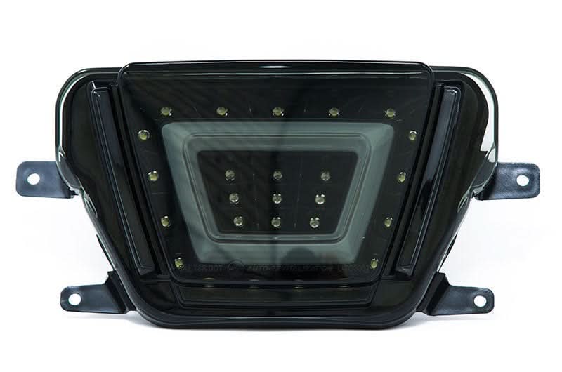 OLM V2 F1 Style Multifunction 4th Brake Light (Smoke Lens, Black Base, White Bar) - 2020+ Supra
