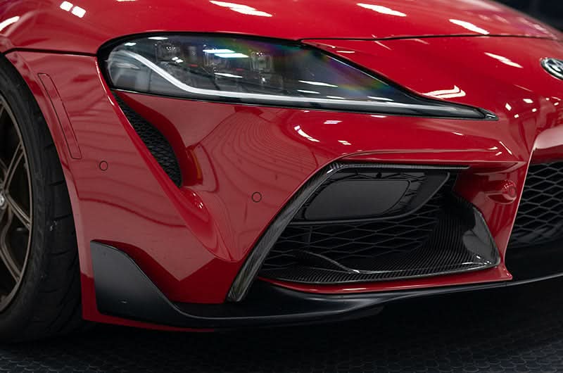 OLM LE Dry Carbon Fiber Front Side Bumper Covers 2020+ GR Supra