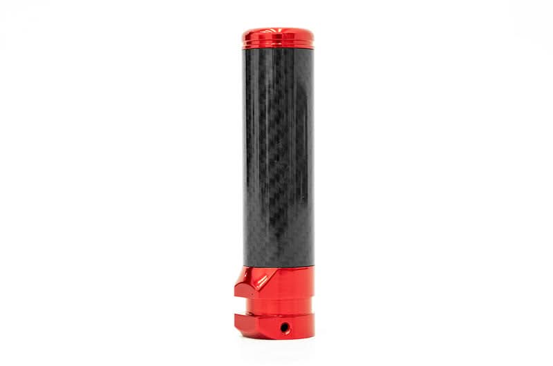 OLM Signature Series Ebrake Handle (Black Carbon w/Red) - 2015-2021 WRX & STI / 2013-2022 FR-S / BRZ / 86 / 2014-2018 Forester / 2013+ *Crosstrek