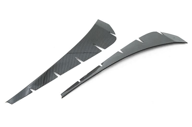 OLM Carbon Fiber Front Fender Vent Insert - 2017-2021 Honda Civic Type R FK8