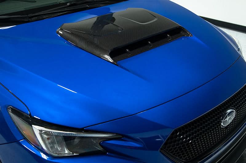 OLM LE Oversize Carbon Fiber Hood Scoop Cover 2022+ WRX
