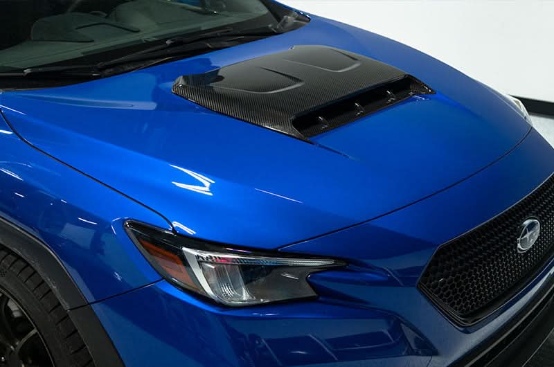 OLM LE Oversize Carbon Fiber Hood Scoop Cover 2022+ WRX