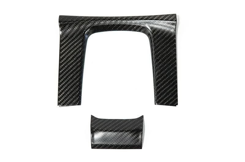 OLM Carbon Fiber Shifter Panel Cover (Matte Finish) - 2016-2021 Honda Civic AT