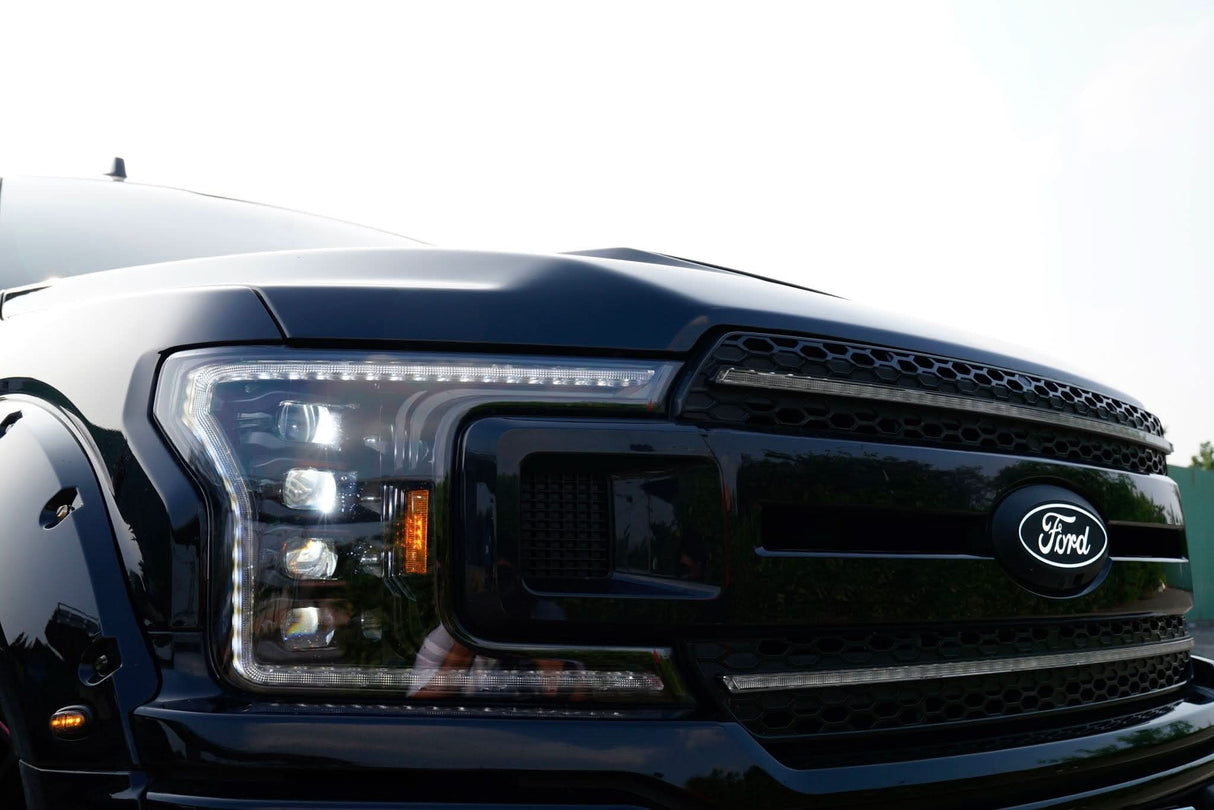 Ford F150 Headlights For 18-20 F150 White DRL Gen 2 Infinite Series Sold As Set OLM