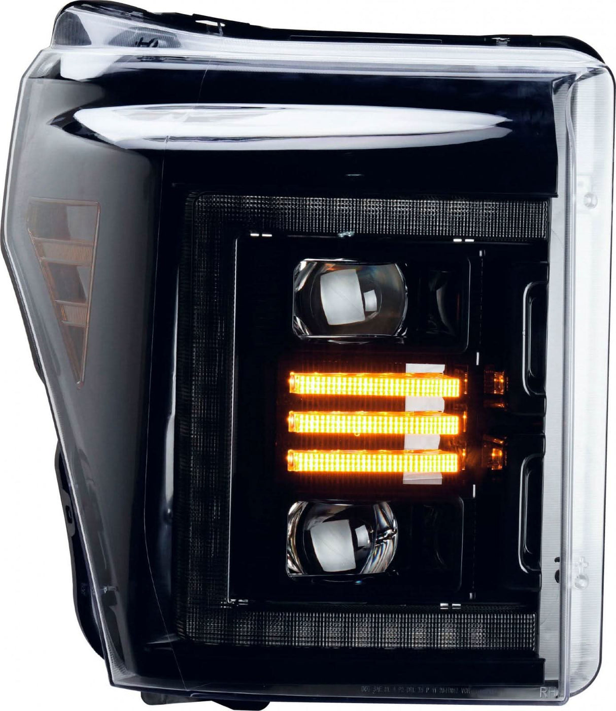 F250 Headlights For 11-16 Ford Super Duty White DRL Essential Series Sold As Set OLM