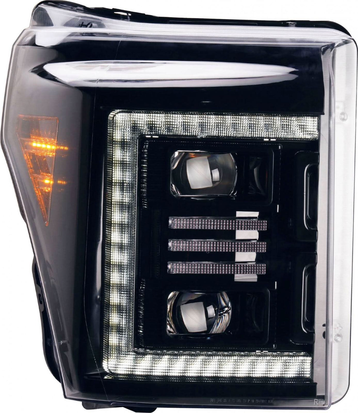 F250 Headlights For 11-16 Ford Super Duty White DRL Essential Series Sold As Set OLM