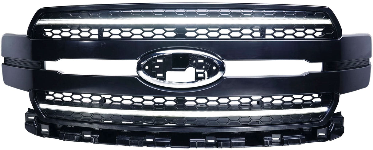 Ford F150 Grille Lights For 18-20 Ford F-150 Black W/White DRL Infinite Series OLM