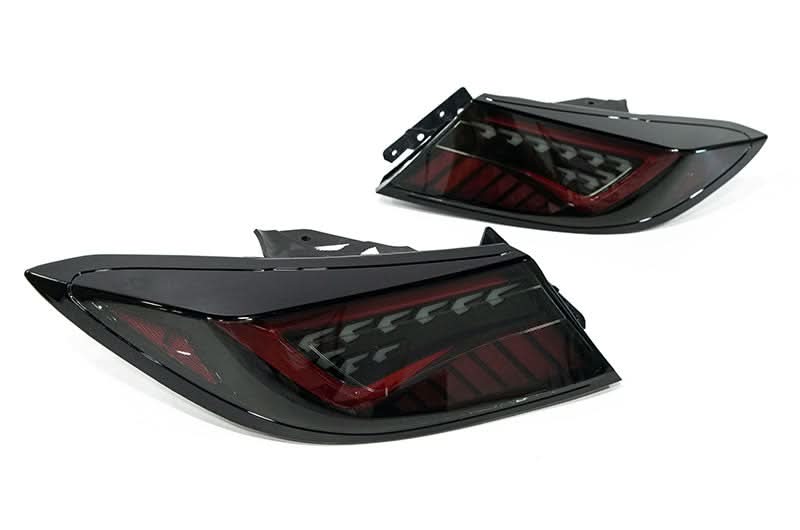 OLM Scythe Style LED Taillights Smoke Lens Black Base Red Bar 2022+ BRZ GR86