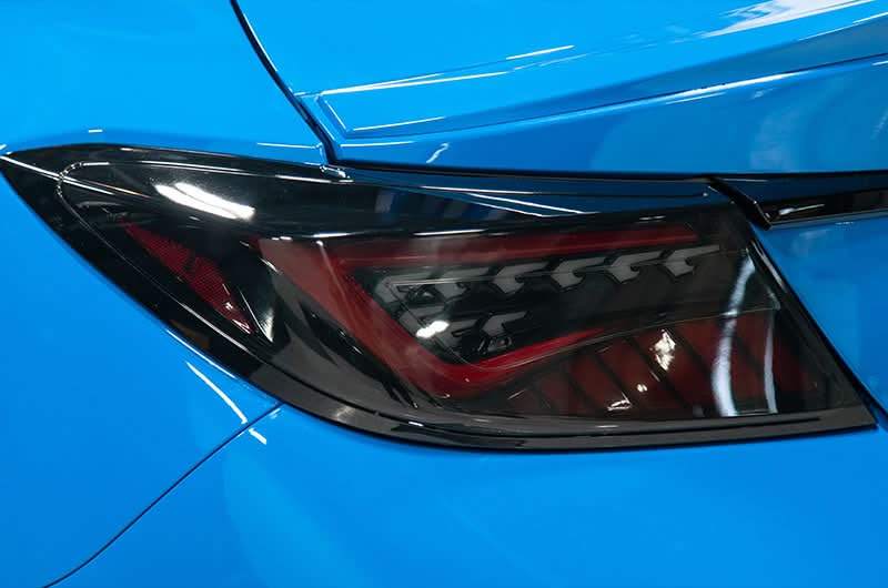 OLM Scythe Style LED Taillights Smoke Lens Black Base Red Bar 2022+ BRZ GR86