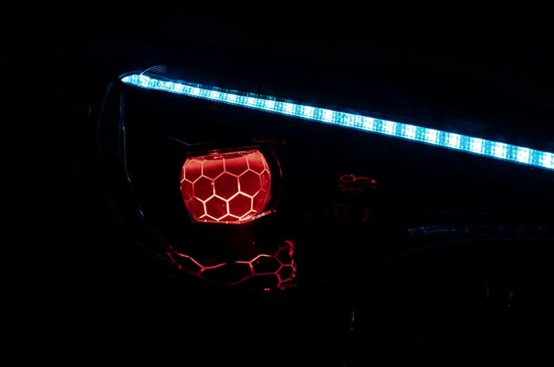 OLM Gamma Series RGB Headlights w Honeycomb Demon Eye 2013-2021 FR-S BRZ 86