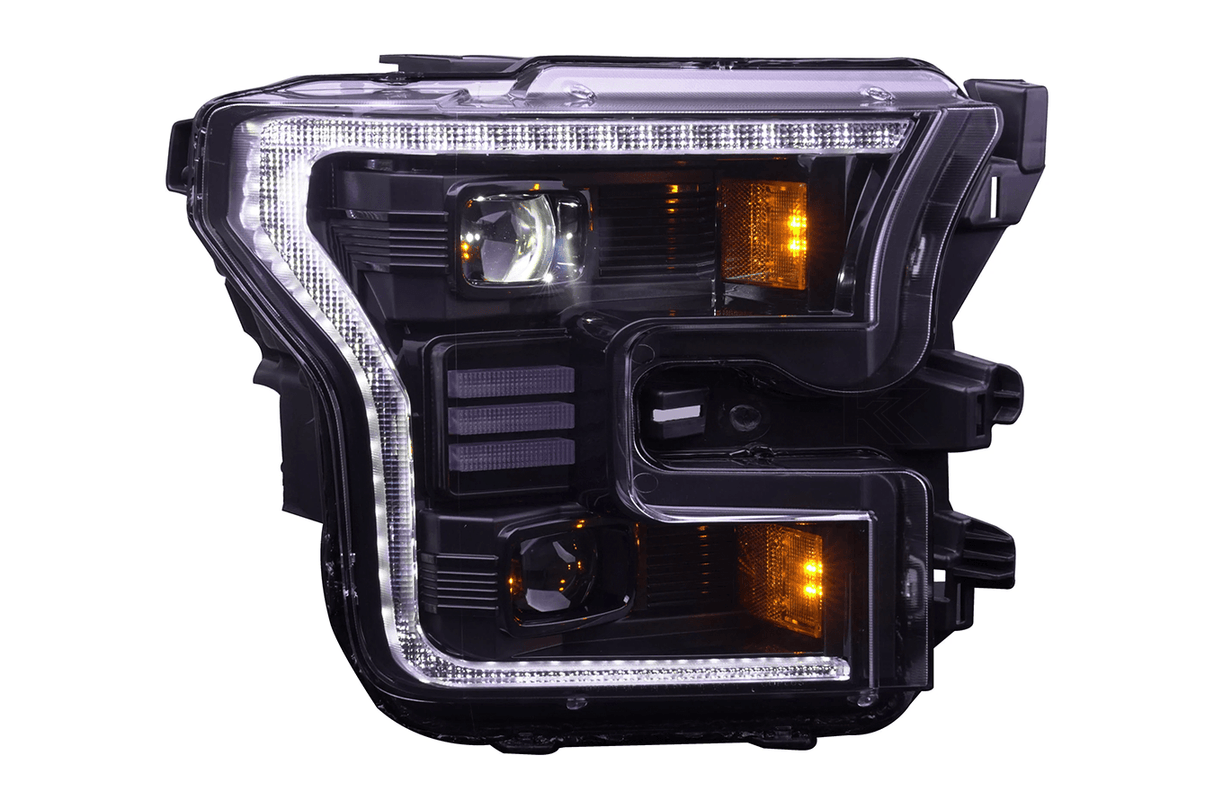 Ford F150 Gen 2 Clear with White DRL Essential Series Led Headlights (2015 - 2017) - K2 Industries