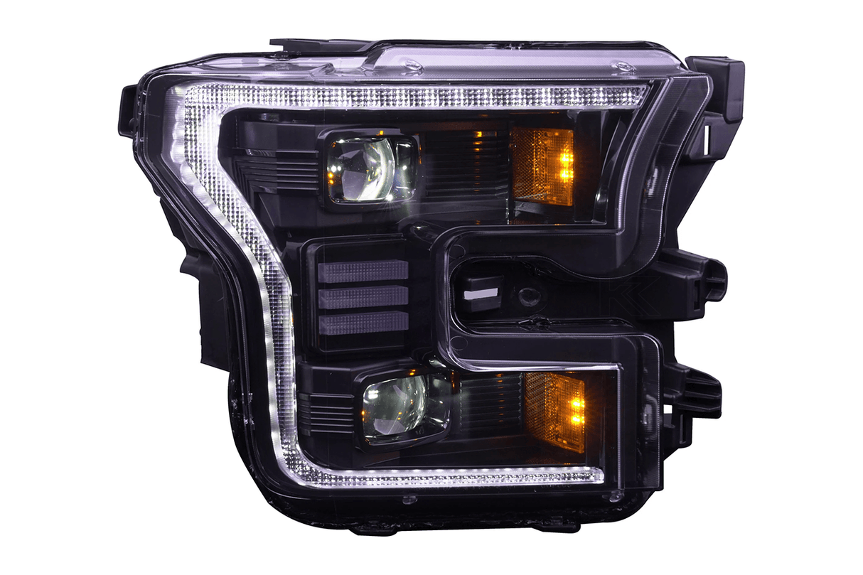Ford F150 Gen 2 Clear with White DRL Essential Series Led Headlights (2015 - 2017) - K2 Industries