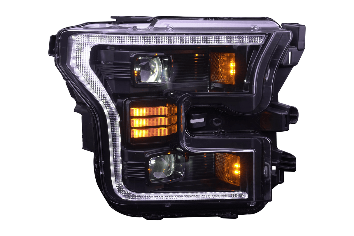 Ford F150 Gen 2 Clear with White DRL Essential Series Led Headlights (2015 - 2017) - K2 Industries