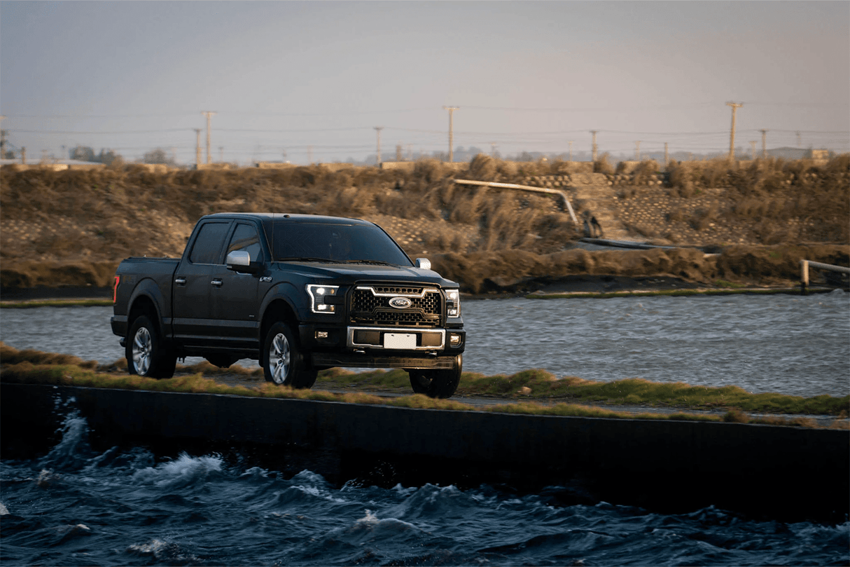 Ford F150 Gen 2 Clear with White DRL Essential Series Led Headlights (2015 - 2017) - K2 Industries