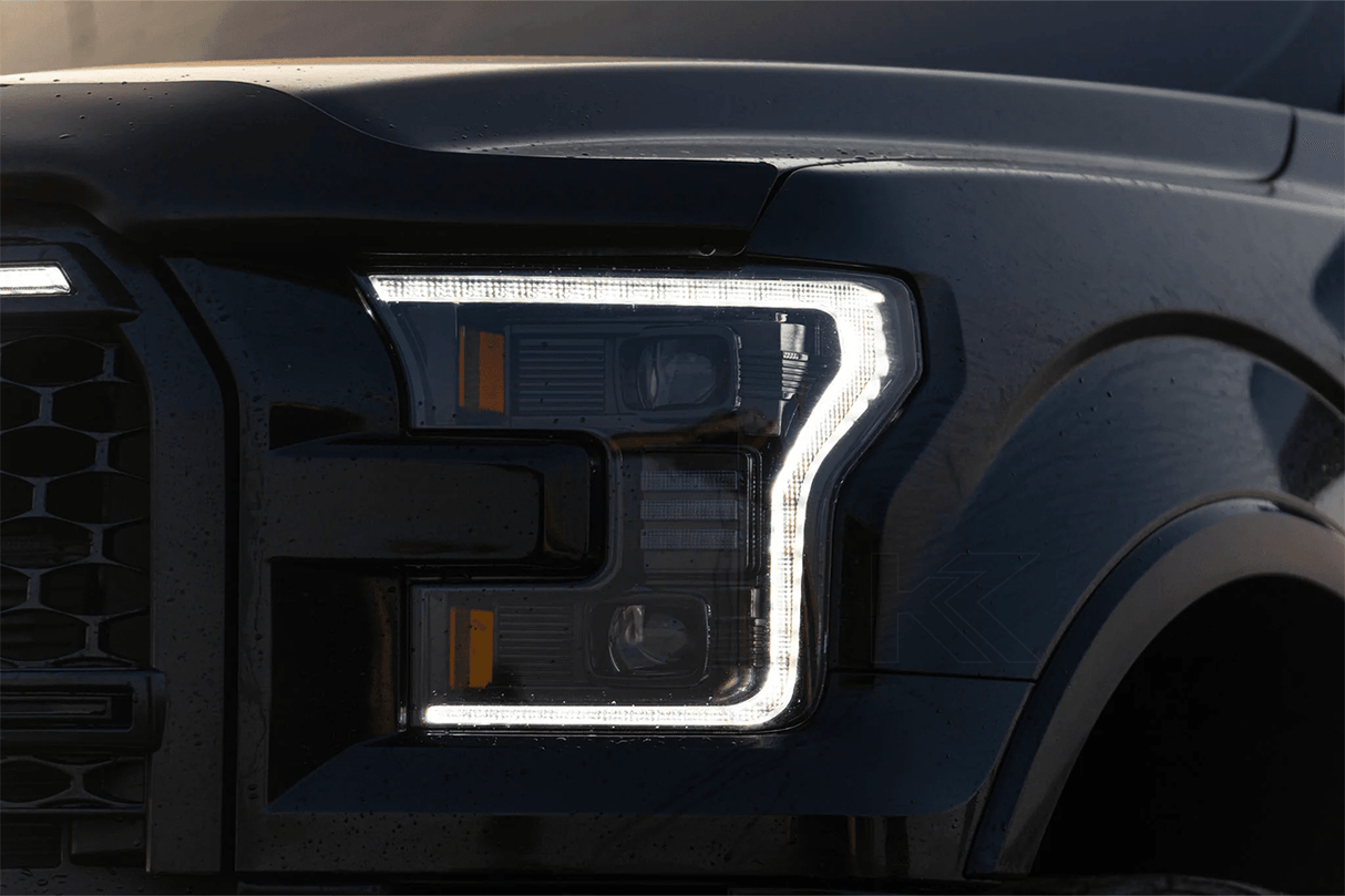 Ford F150 Gen 2 Clear with White DRL Essential Series Led Headlights (2015 - 2017) - K2 Industries