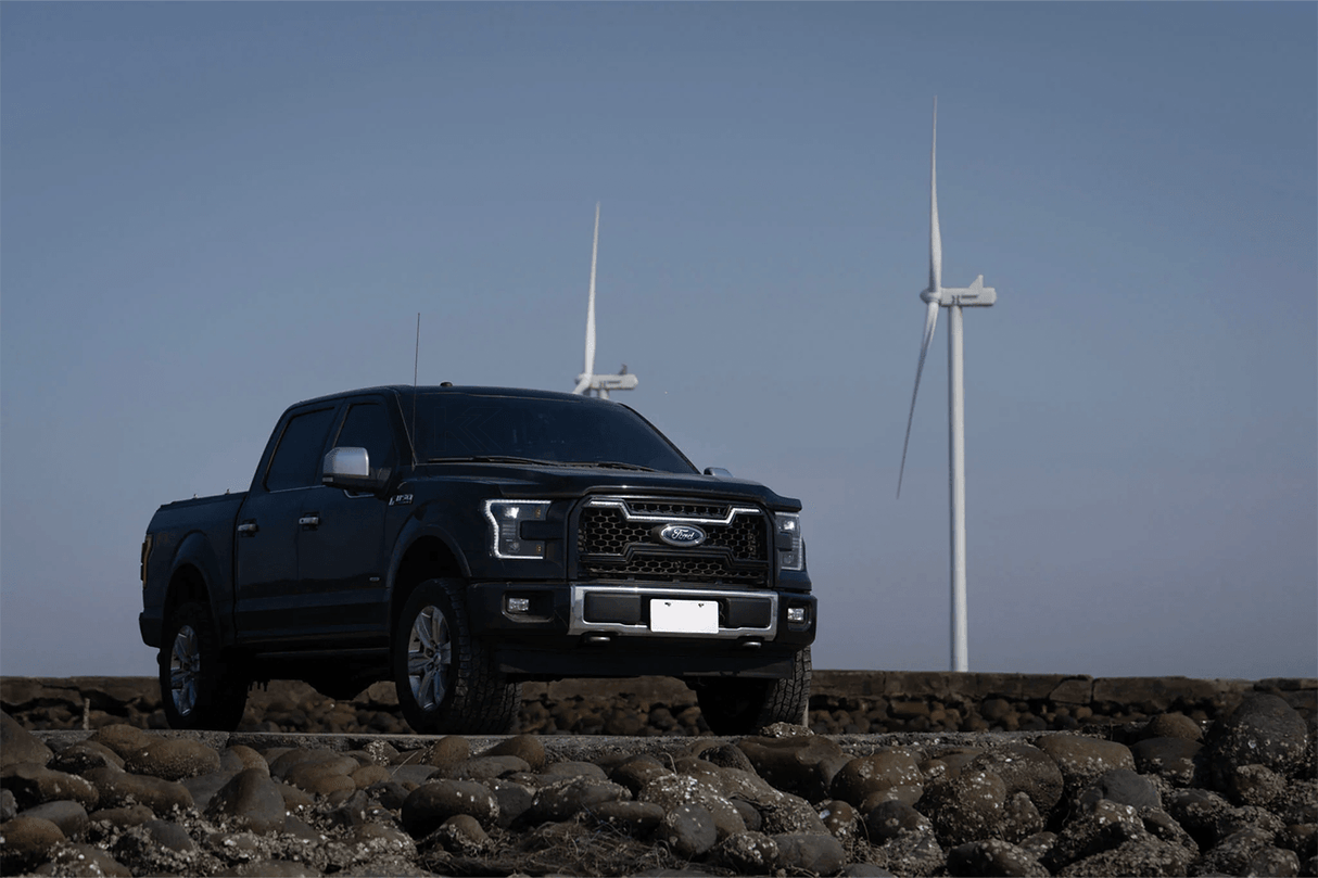 Ford F150 Gen 2 Clear with White DRL Essential Series Led Headlights (2015 - 2017) - K2 Industries