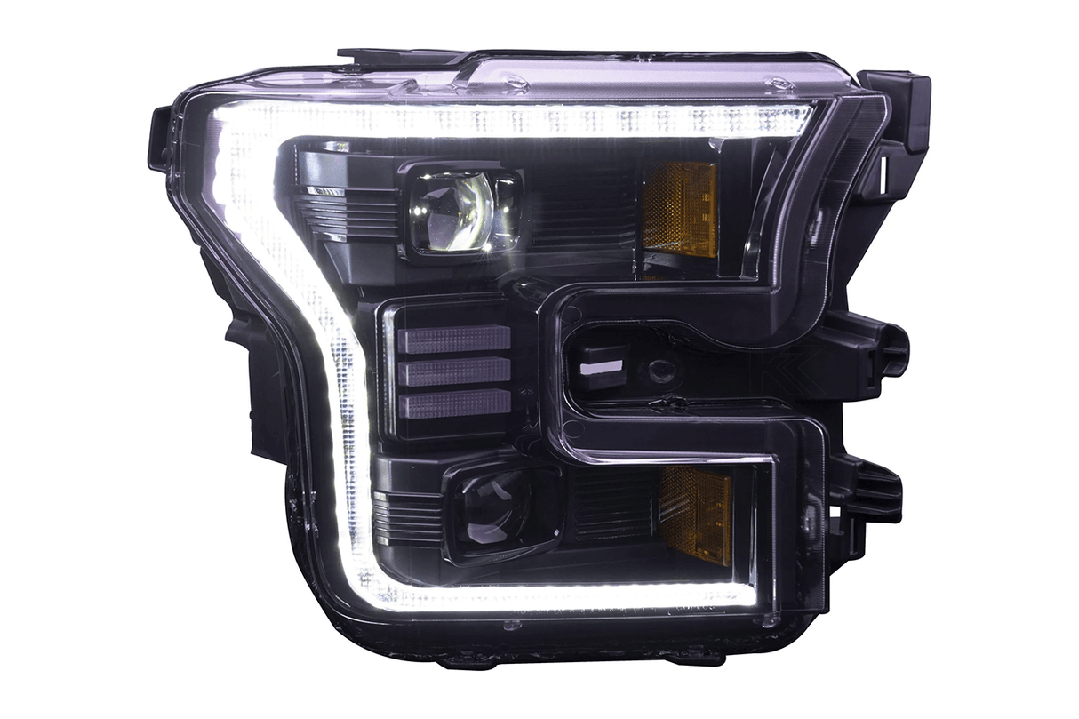 Ford F150 Gen 2 Clear with White DRL Essential Series Led Headlights (2015 - 2017) - K2 Industries