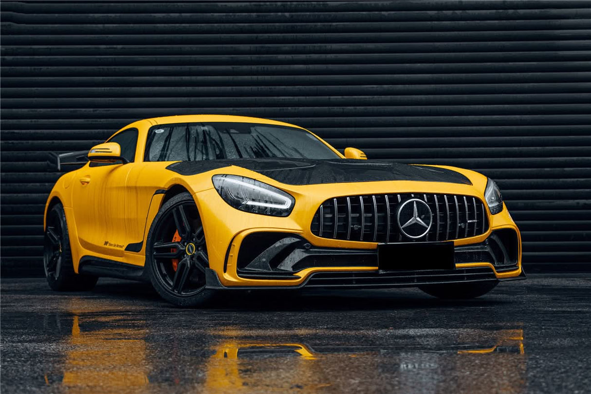 2015-2021 Mercedes Benz AMG GT | GTS | GTC Partial Carbon Fiber Front Bumper Darwinpro IMPII Design
