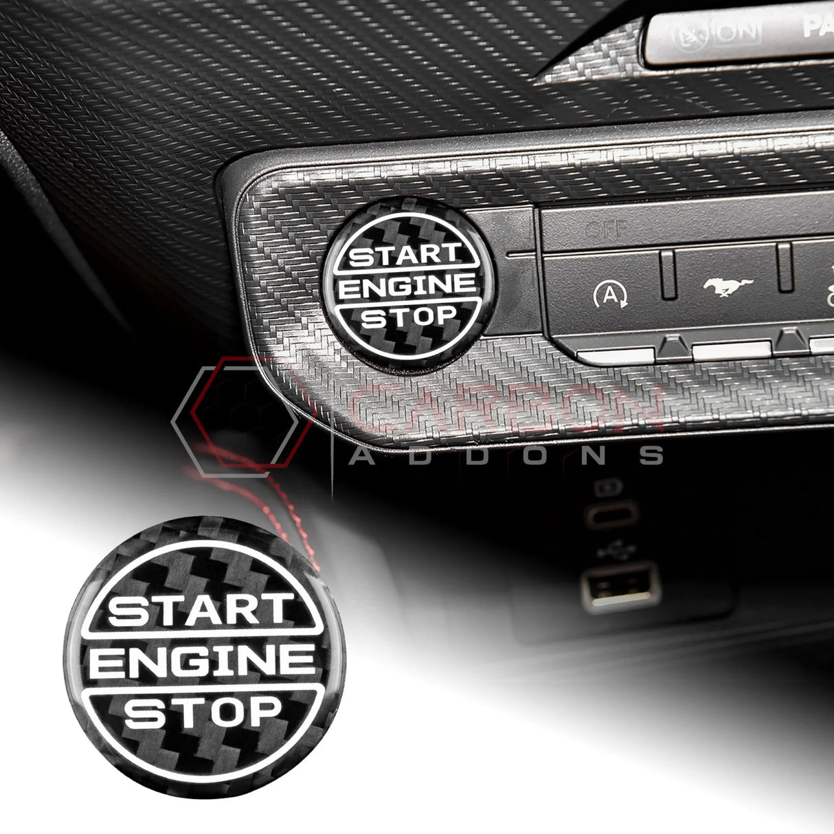 2024+ S650 Mustang Start Stop Button Cover