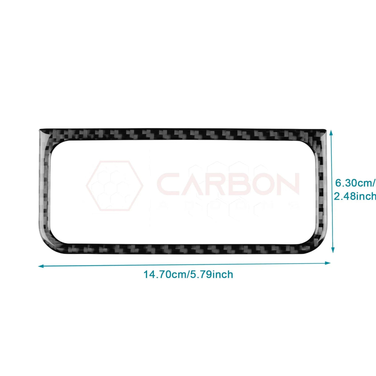 2024+ S650 Mustang Real Carbon Fiber Headlight Control Outer Trim Overlay